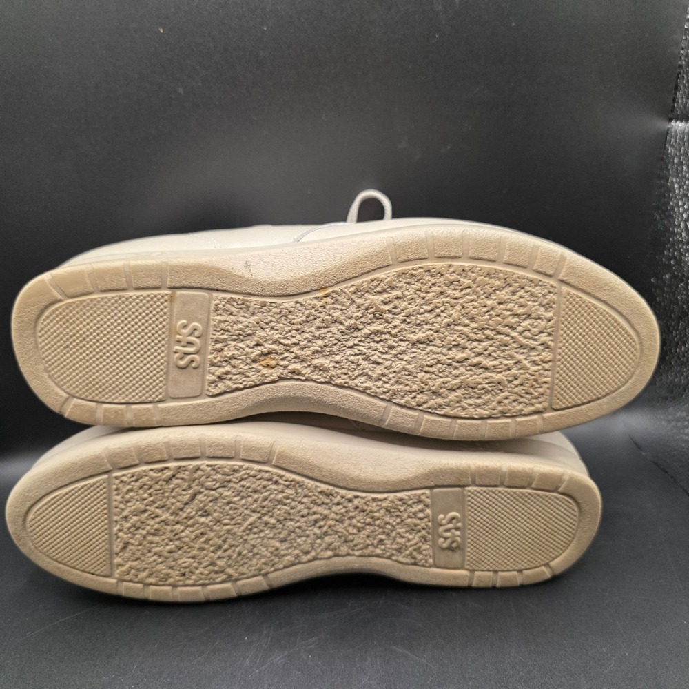 SAS Free Time Women 8.5S Bone Leather Walking Shoes Sneakers Made in USA Comfort - Picture 6 of 11